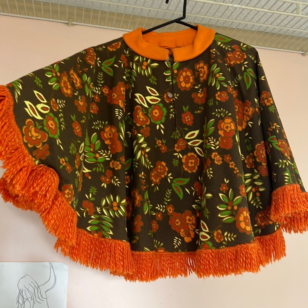 Vintage western 70s poncho